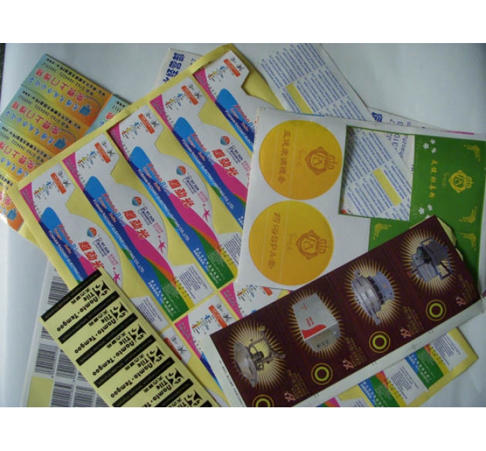 拼版彩印不干胶