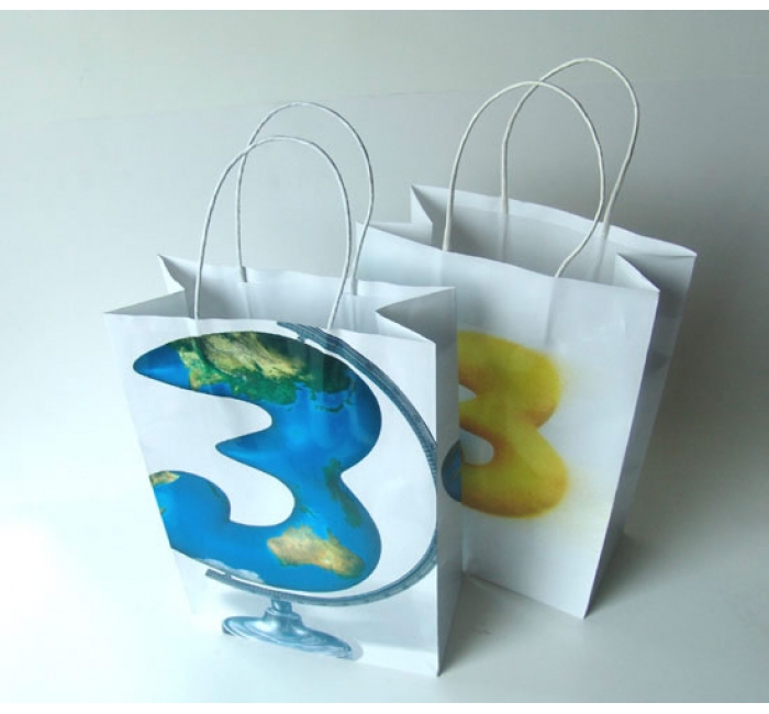 双胶纸+纸绳手提袋